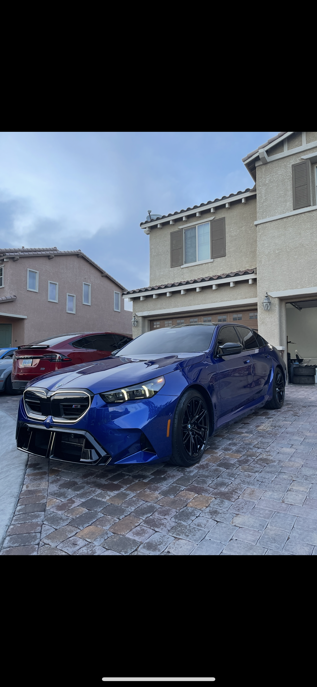 Blue BMW M5 after full exterior detail in Las Vegas