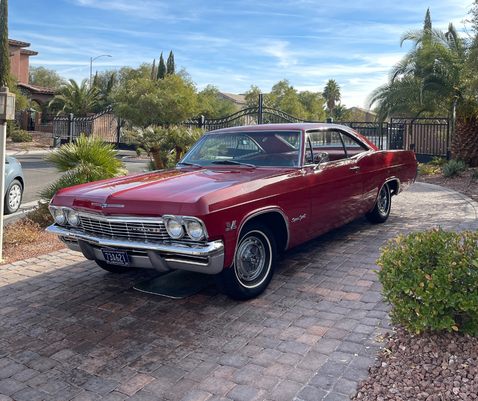 Classic red Impala after detailing service