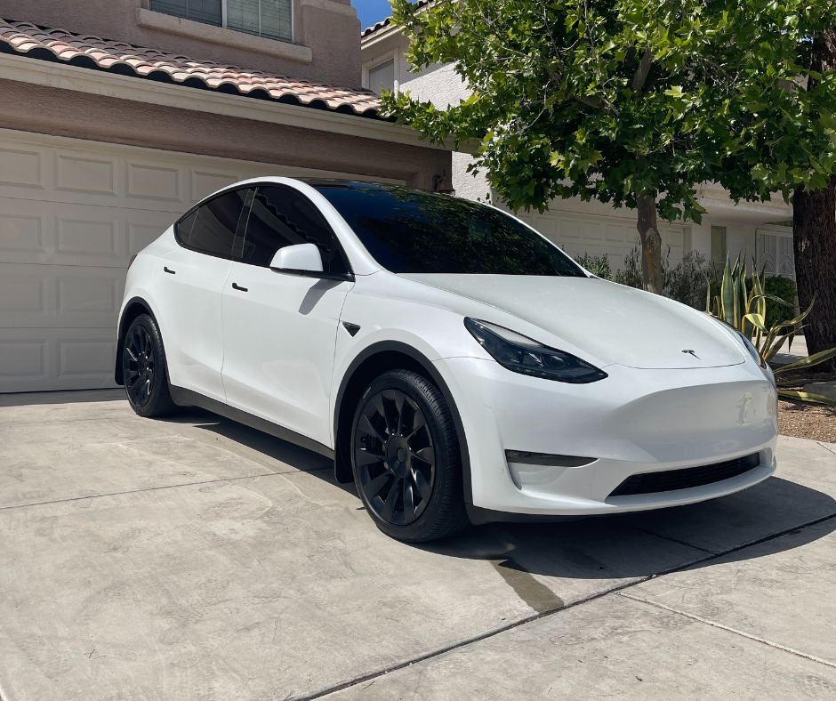 Tesla Model Y kept on a maintenance schedule